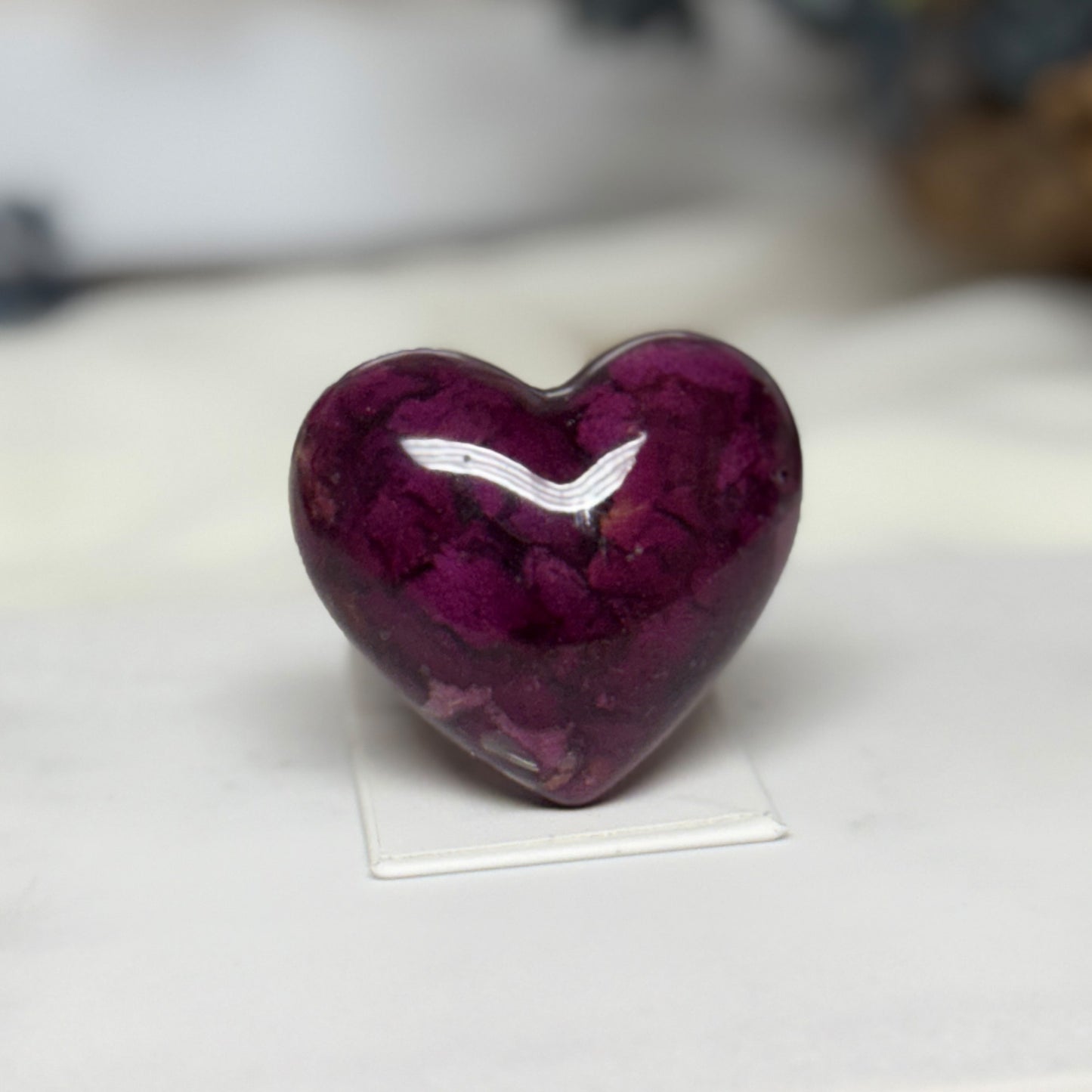 Personalized Pocket Hug keepsake with flowers, a heartfelt memorial and memory token.